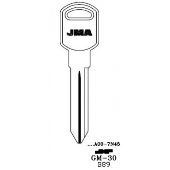 1994-2008 JMA GM KEY BLANK...