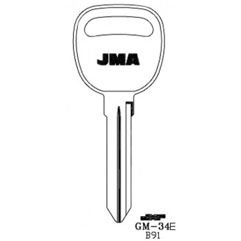 1997-2005 JMA KEY BLANK *B91*