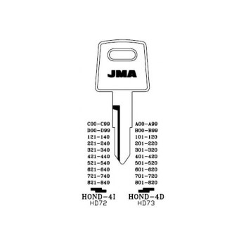  1978-2008 JMA HONDA MOTORCYCLE  KEY  *HD75*