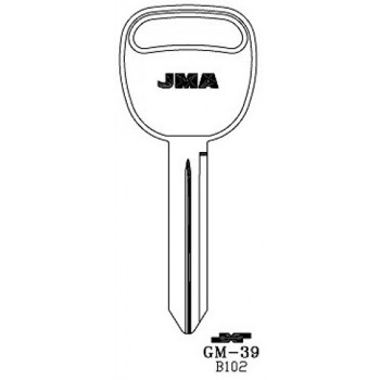 JMA KEY BLANK *B102/P1113*