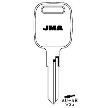 1991-1993  JMA AUDI/PORCHE/VOLKSWAGEN  KEY BLANK *V35*