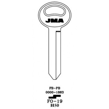 1987-1993  JMA FORD KEY BLANK *H59*