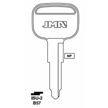  JMA   ISUZU  GMC  KEY BLANK - ISU-2 -  B57 - X158 