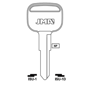  JMA   ISUZU  GMC  KEY BLANK - ISU-1 