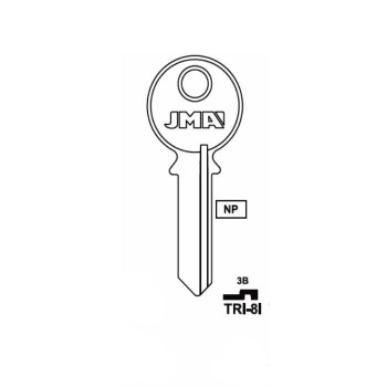 JMA TRI-8I PADLOCK KEY  TRI CIRCLE 5 PIN