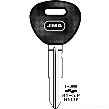 1995-1999 JMA DOUBLE SIDED 8 CUT PLASTIC HEAD KEY BLANK (HY-5.P) *HY13P*