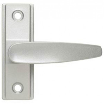 PLS STOREFRONT DEADLATCH LEVER HANDLE WITH CAM PLUG NON-HANDED ALUMINUM (4AGHDLL-AL)
