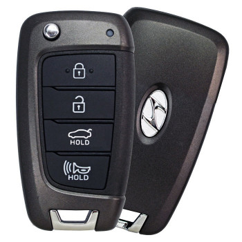 2018 HYUNDAI ACCENT REMOTE FLIP KEY 4B - NYOSYEC4TX1707 (HC 4BT) - 434 MHz